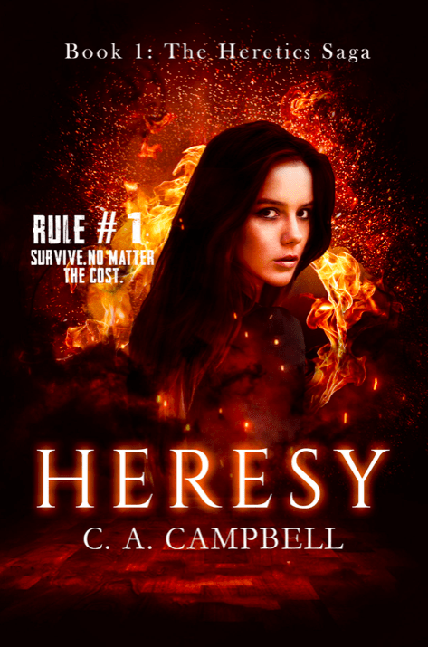 Dystopian fantasy book gift idea Heresy from the 2022 KC Holiday Book Gift Guide by author and novelist Jeff Berney