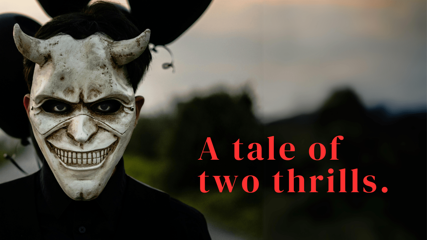 A tale of two thrills: the page vs. the screen.